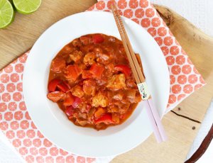 VISCURRY MET PAPRIKA EN TOMAAT - CHICKSLOVEFOOD