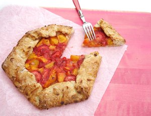 Aardbei mango-galette