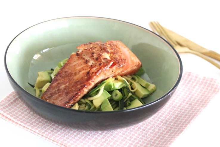 zalm-in-groen-bord-met-bestek - Chickslovefood