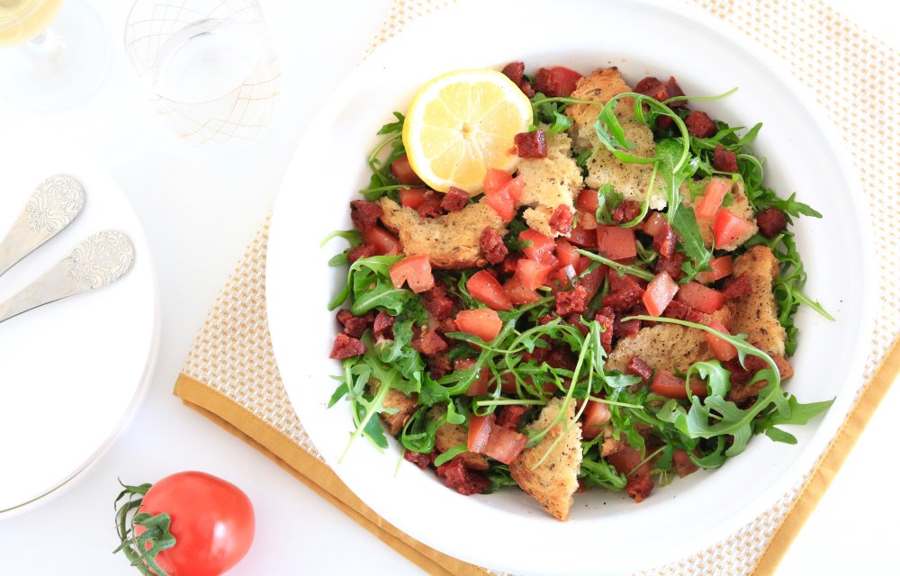 Broodsalade met chorizo CHICKSLOVEFOOD