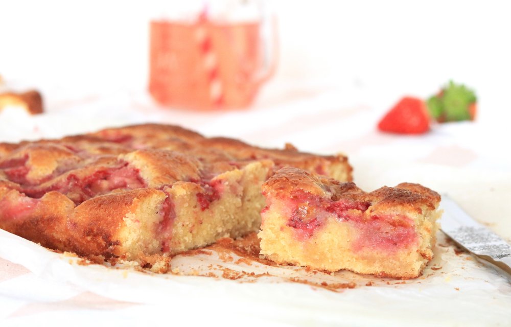 aardbeien blondies CHICKSLOVEFOOD