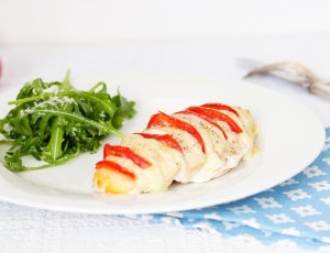 RECEPT HASSELBACK KIP CAPRESE - CHICKSLOVEFOOD