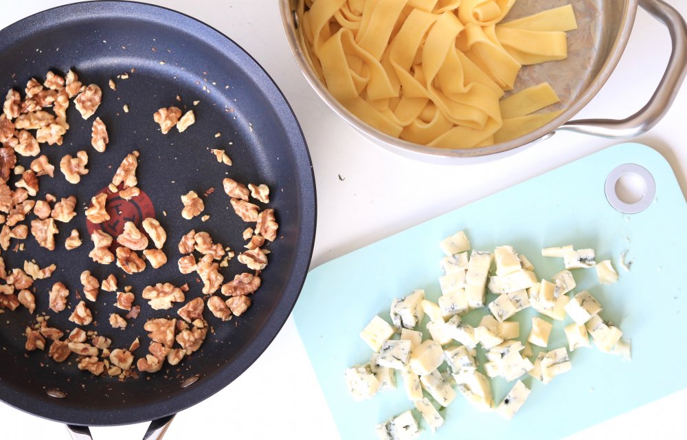 pappardelle gorgonzola walnoten CHICKSLOVEFOOD