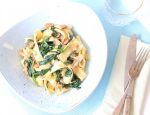 papperdelle met gorgonzola CHICKSLOVEFOOD