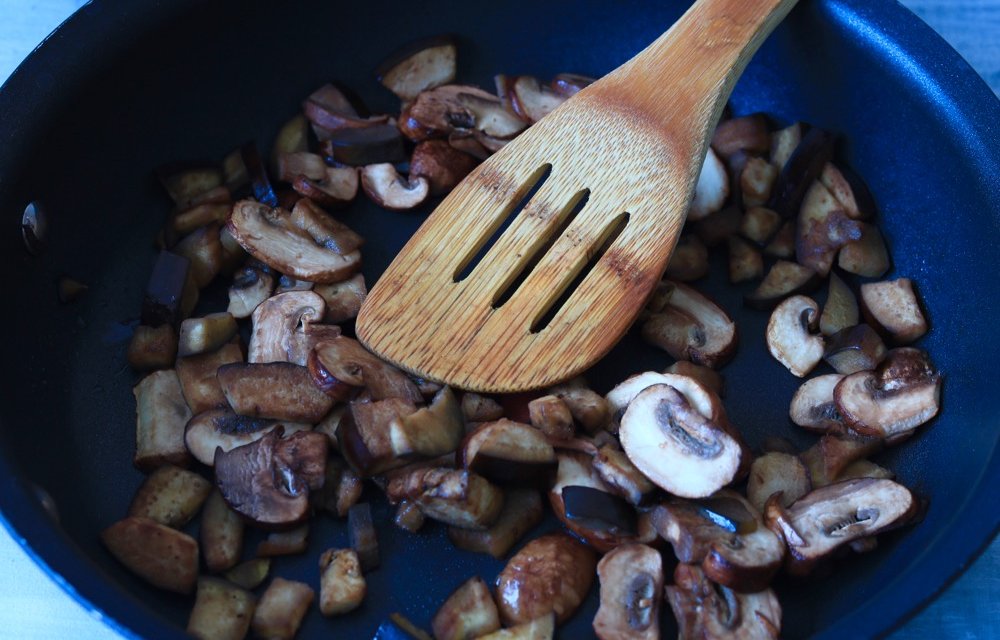 champignons-aubergine-bakken-chickslovefood