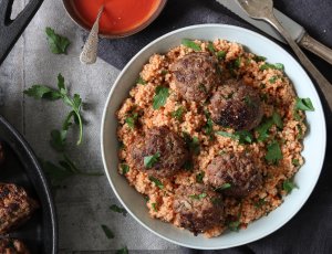 Köfte met tomatencouscous