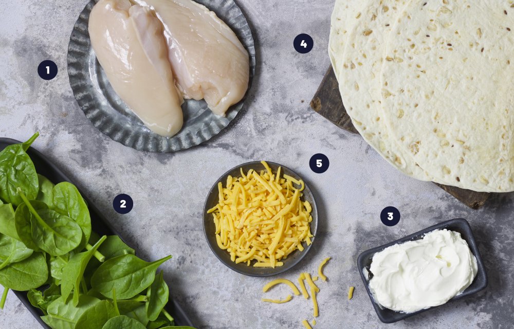 Quesadilla's met pulled chicken - Ingrediënten1 - Chickslovefood