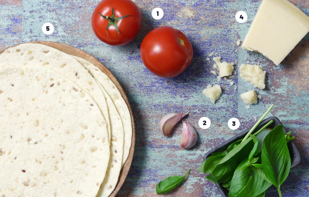 Bruschetta wraps - Ingrediënten1 - Chickslovefood