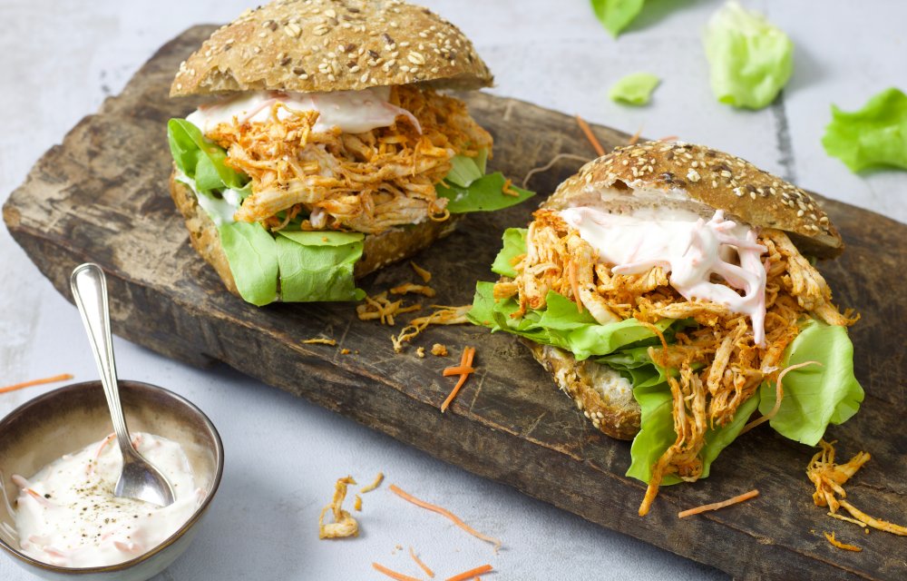 broodje pulled chicken