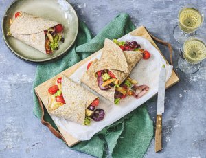 wraps met halloumi