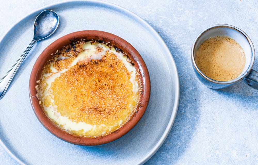 crème brûlée uit de stoomoven