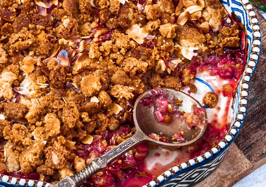 aardbeien crumble