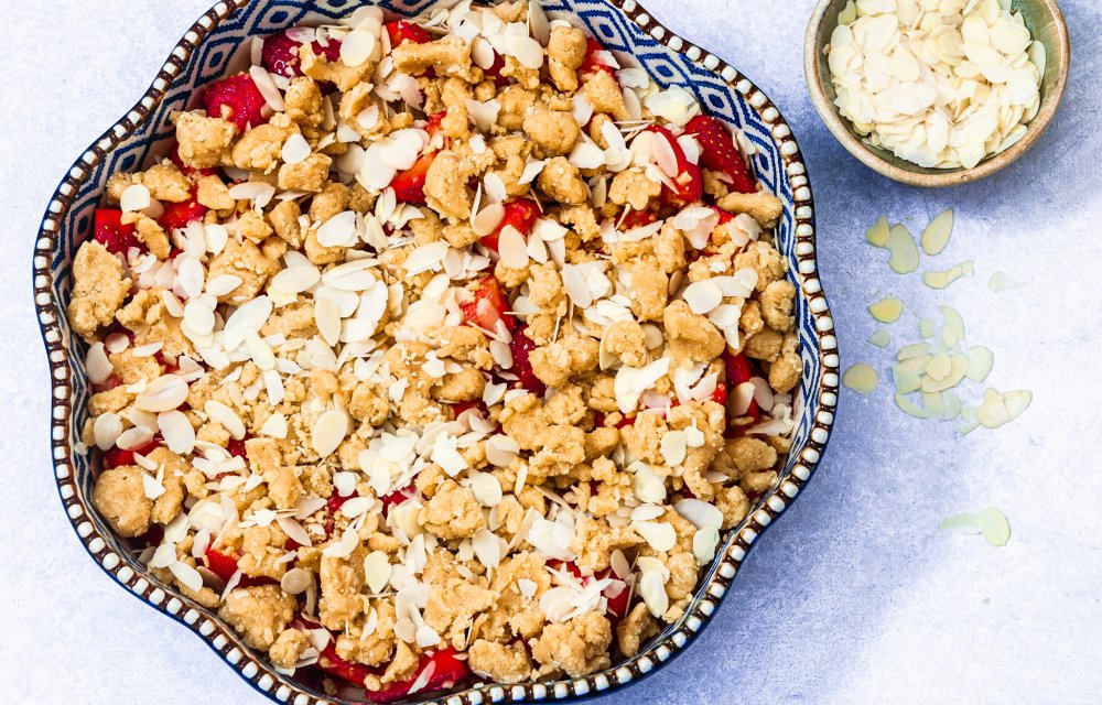 aardbeien crumble