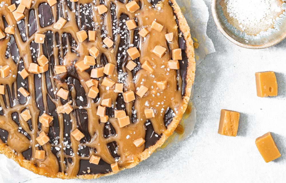 Salted caramel taart