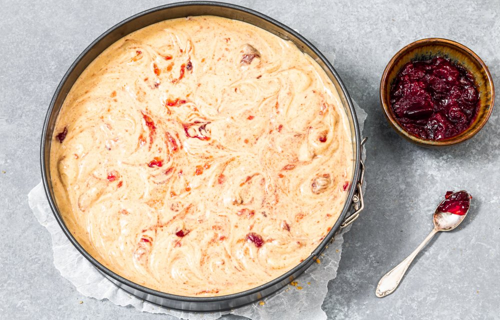 Peanut butter & jelly cheesecake