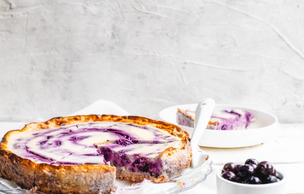 Blueberry cheesecake-ontbijttaart