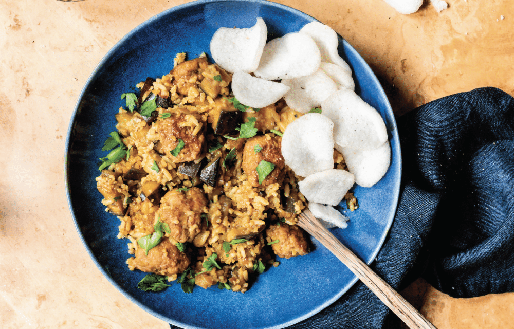 Nasi Goreng met kipketjapballetjes