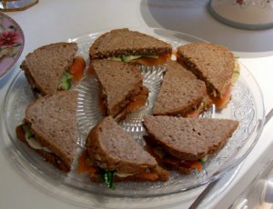 Sandwiches met zalm