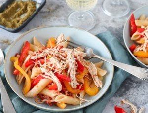 pasta-pulled-chicken-chickslovefood
