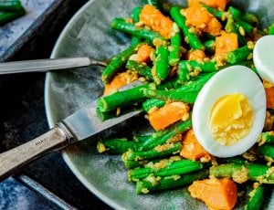 roti schotel met zoete aardappel