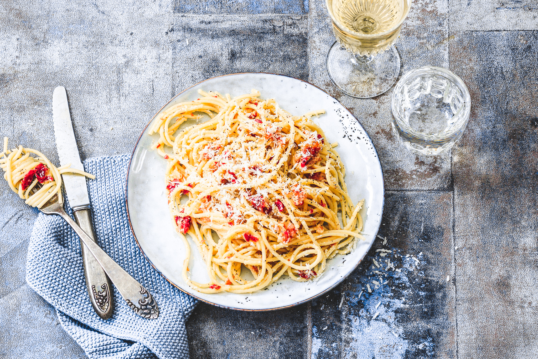 Spaghetti carbonara - Chickslovefood