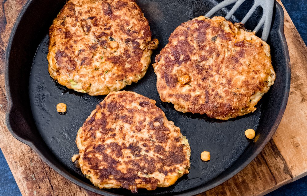 maïs-courgette fritters