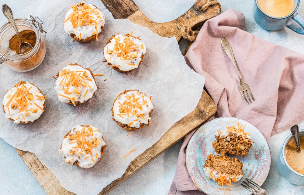 Gezondere carrot cake muffins
