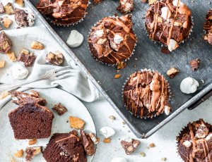 Rocky road cupcakes