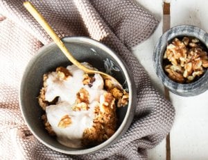 Pumpkin spice baked oats