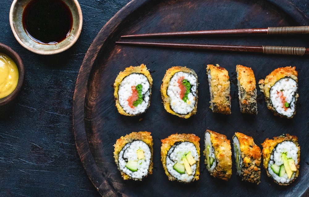 Gefrituurde sushi
