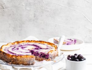 Blueberry cheesecake-ontbijttaart