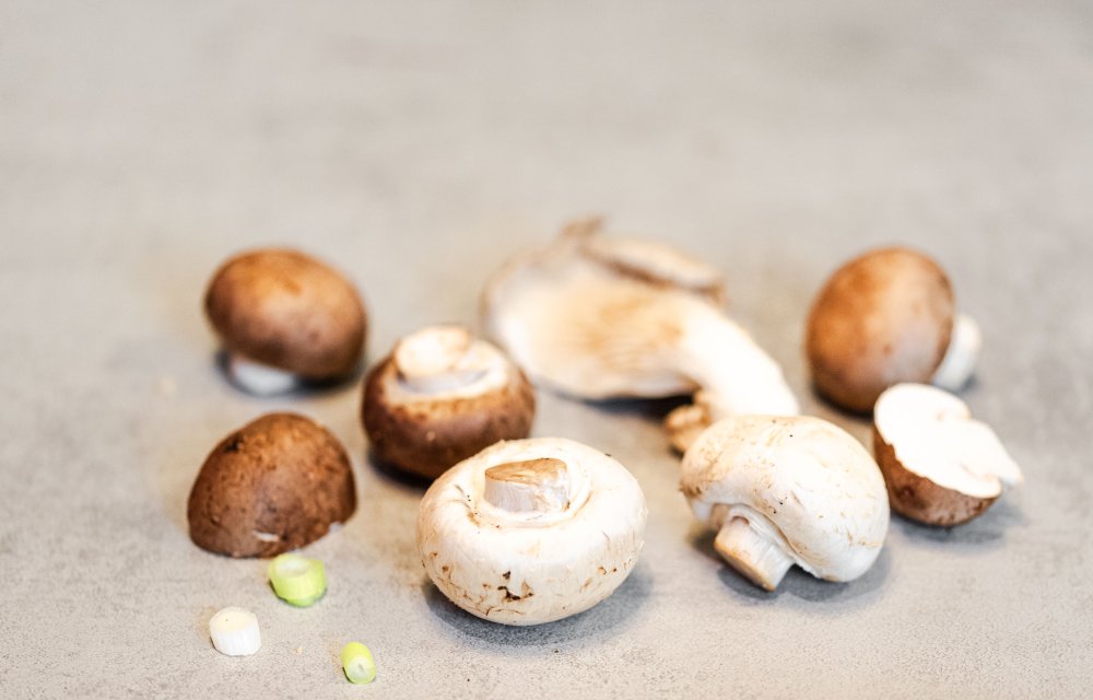 Noedelsoep met paddenstoelen