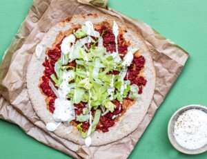 Gezonde Turkse pizza