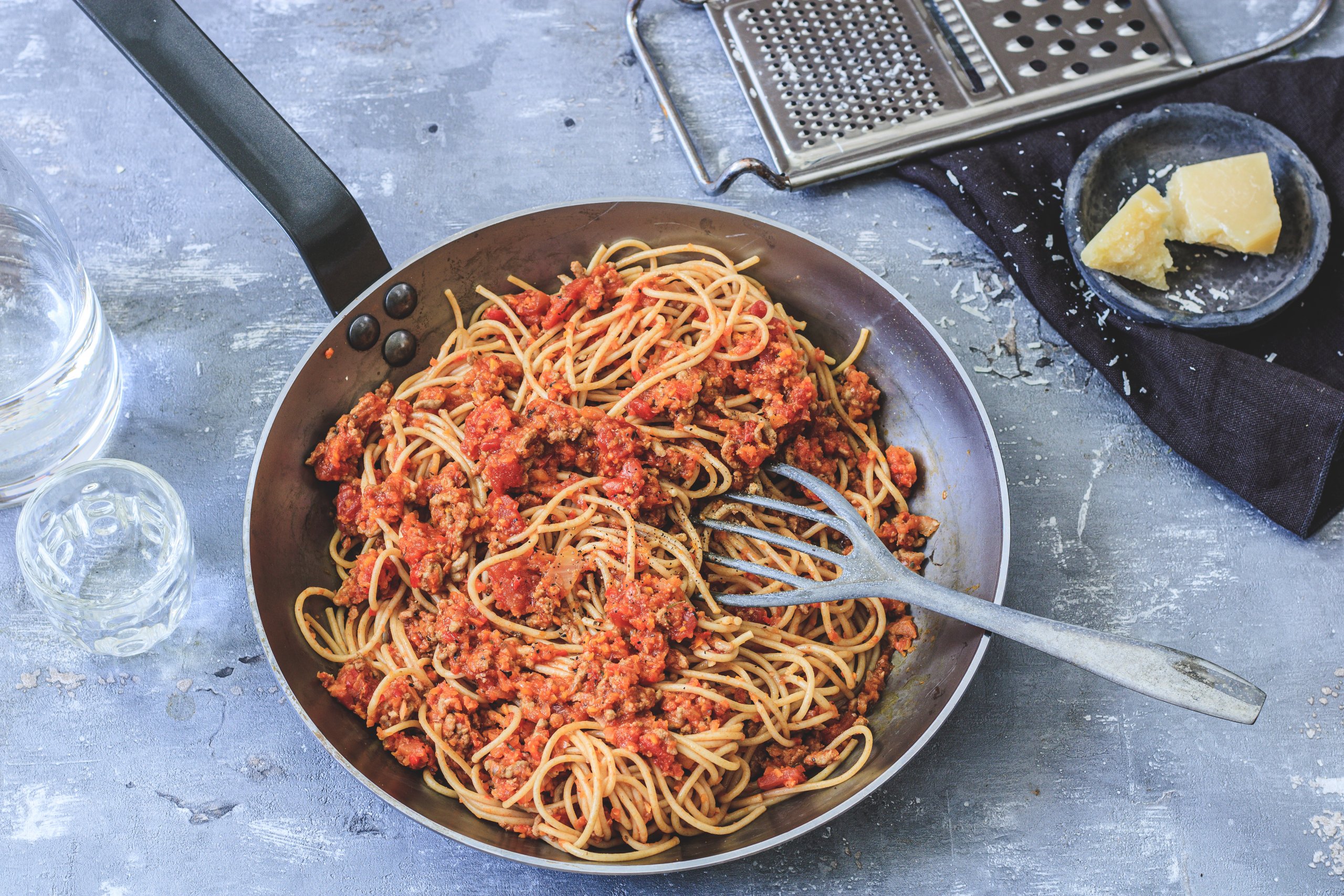 snelle pasta bolognese