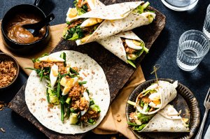 Gado gado wraps