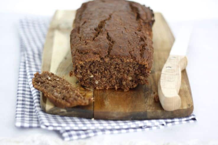 vegan bananabread met chocolade - CHICKSLOVEFOOD