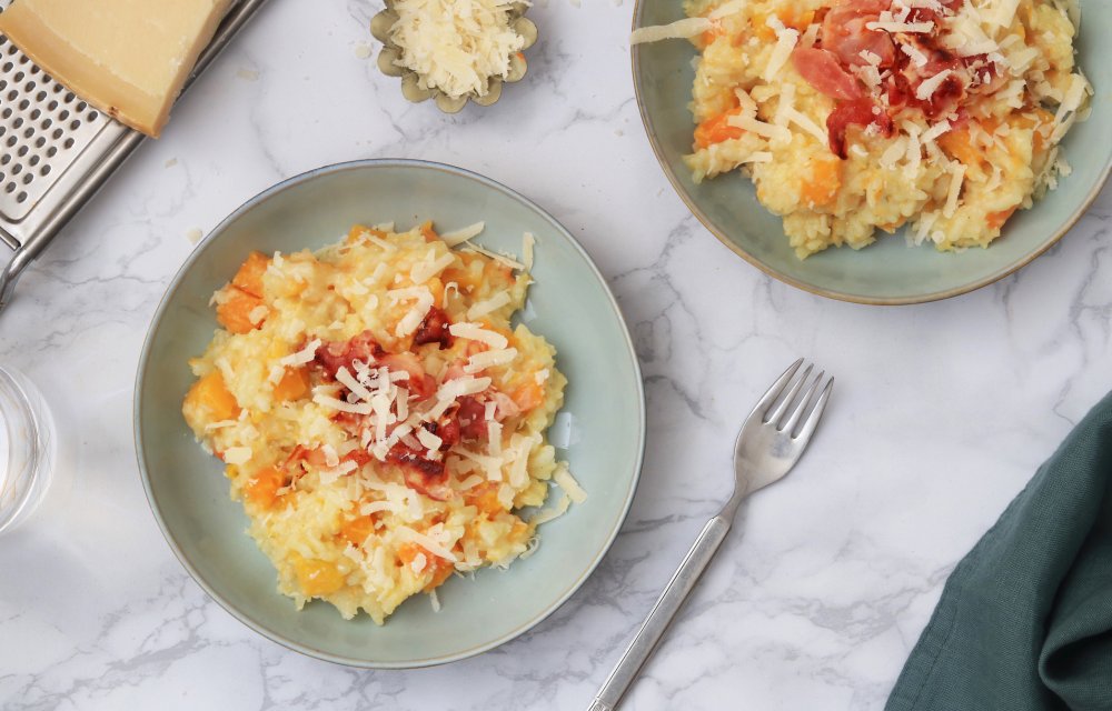 RECEPT RISOTTO MET POMPOEN PARMEZAAN EN BACON - CHICKSLOVEFOOD