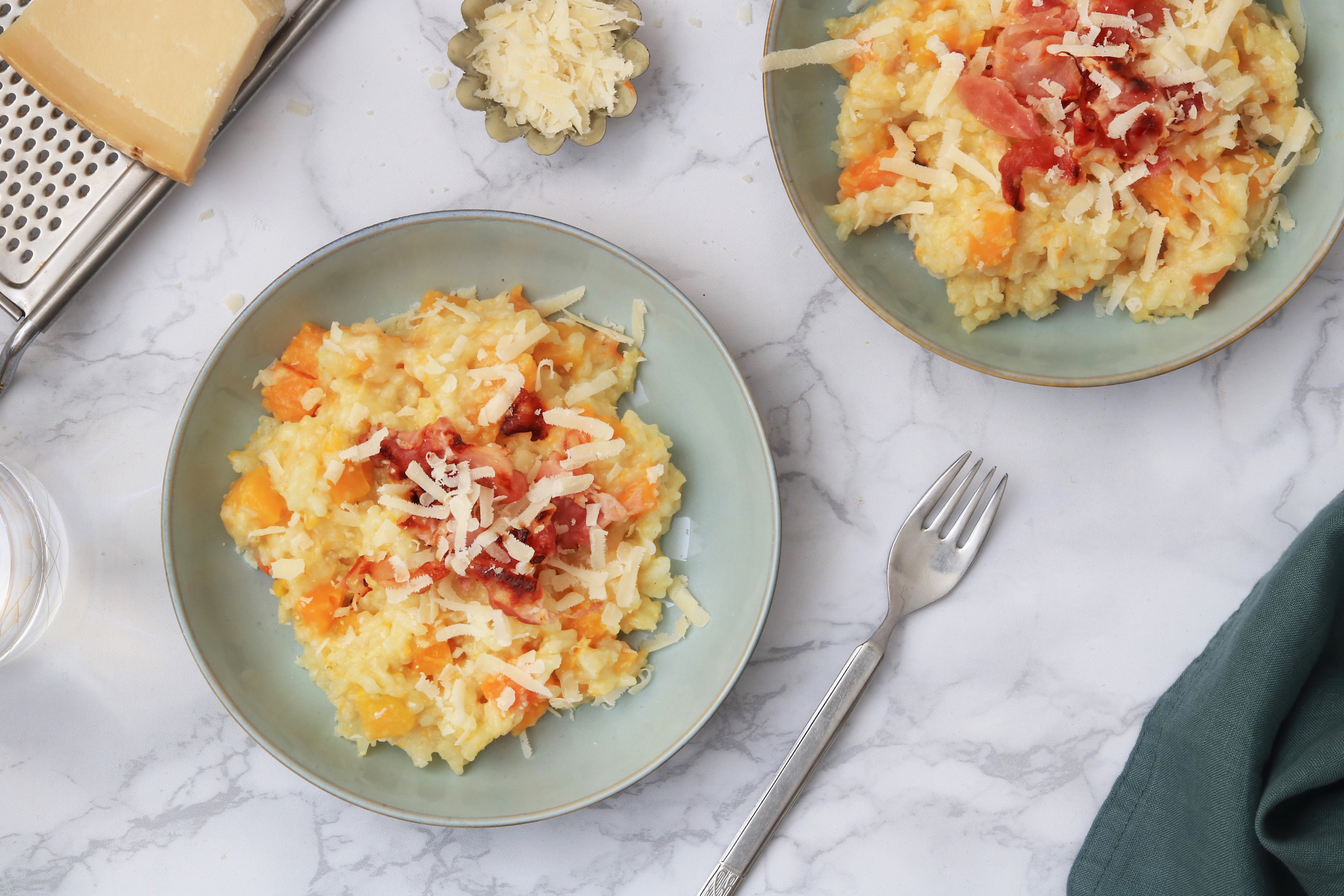 RECEPT RISOTTO MET POMPOEN PARMEZAAN EN BACON - CHICKSLOVEFOOD