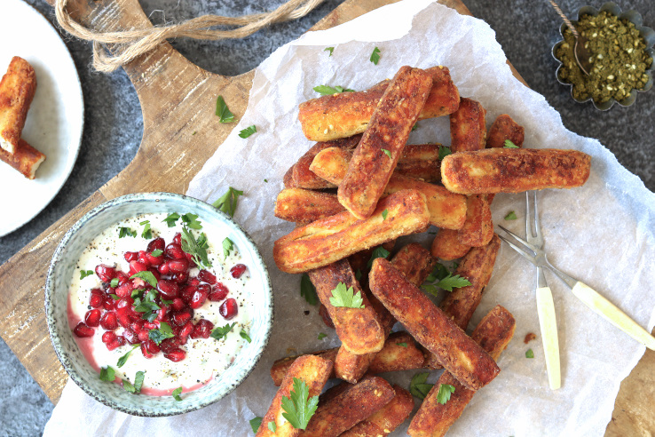 Halloumi-frietjes-tzatziki-bovenkant-chickslovefood