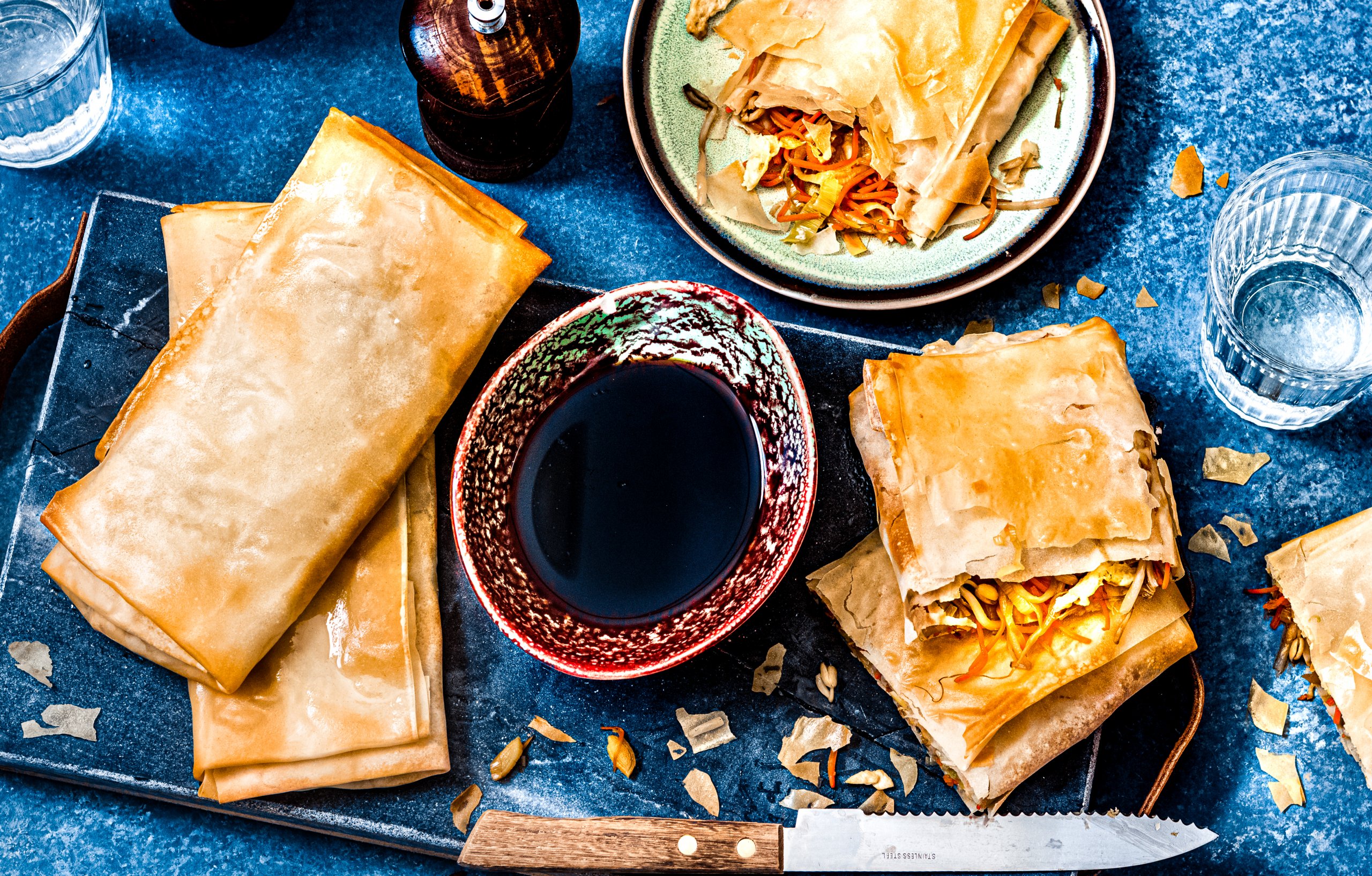 Chinese loempia's uit de oven