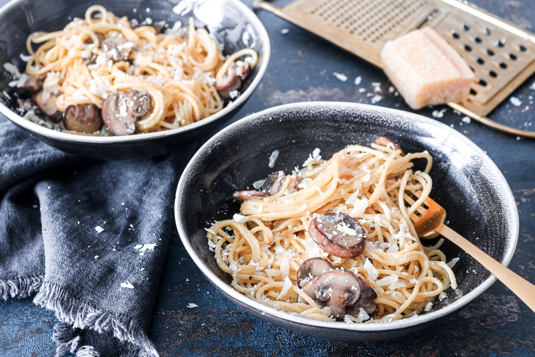 One-pot-pasta-met-champignons