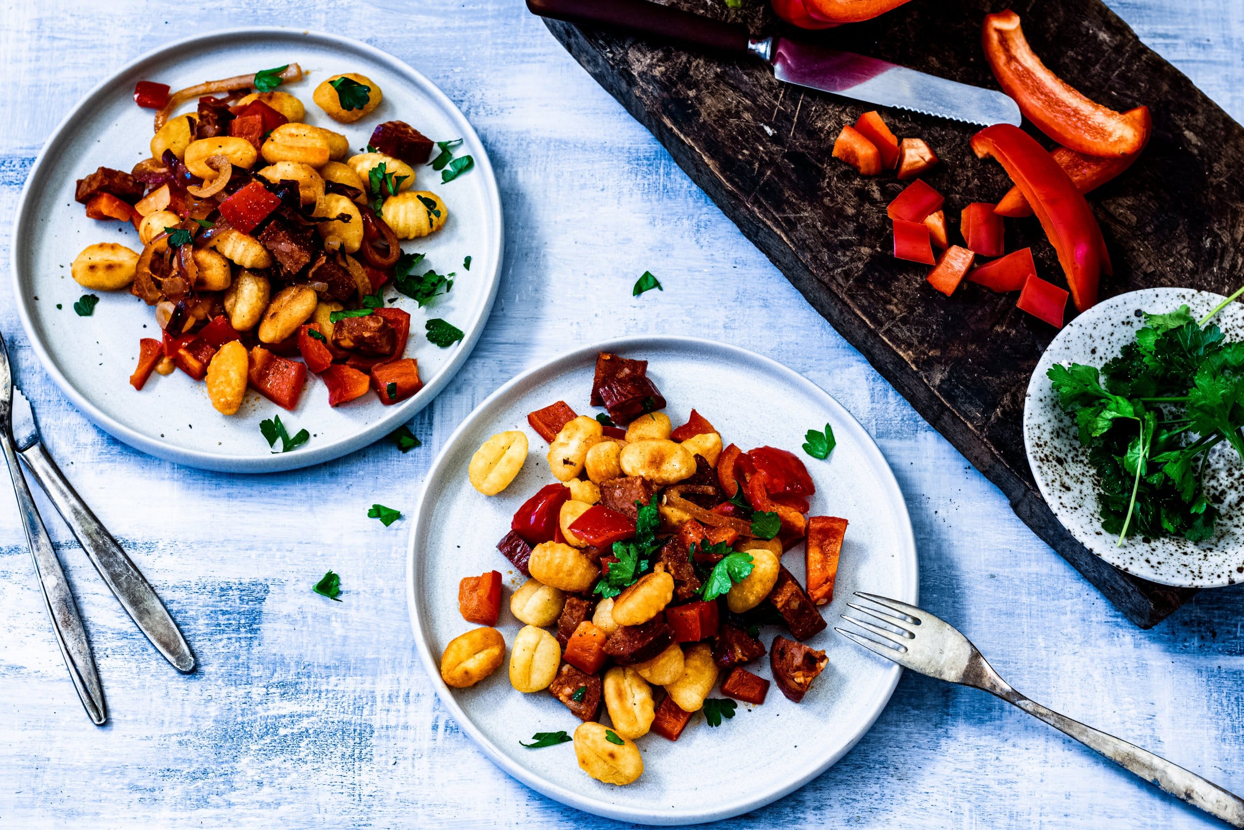 Gnocchi met chorizo