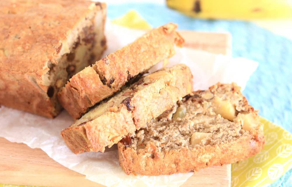 gezonde baksels: bananenbrood met appel