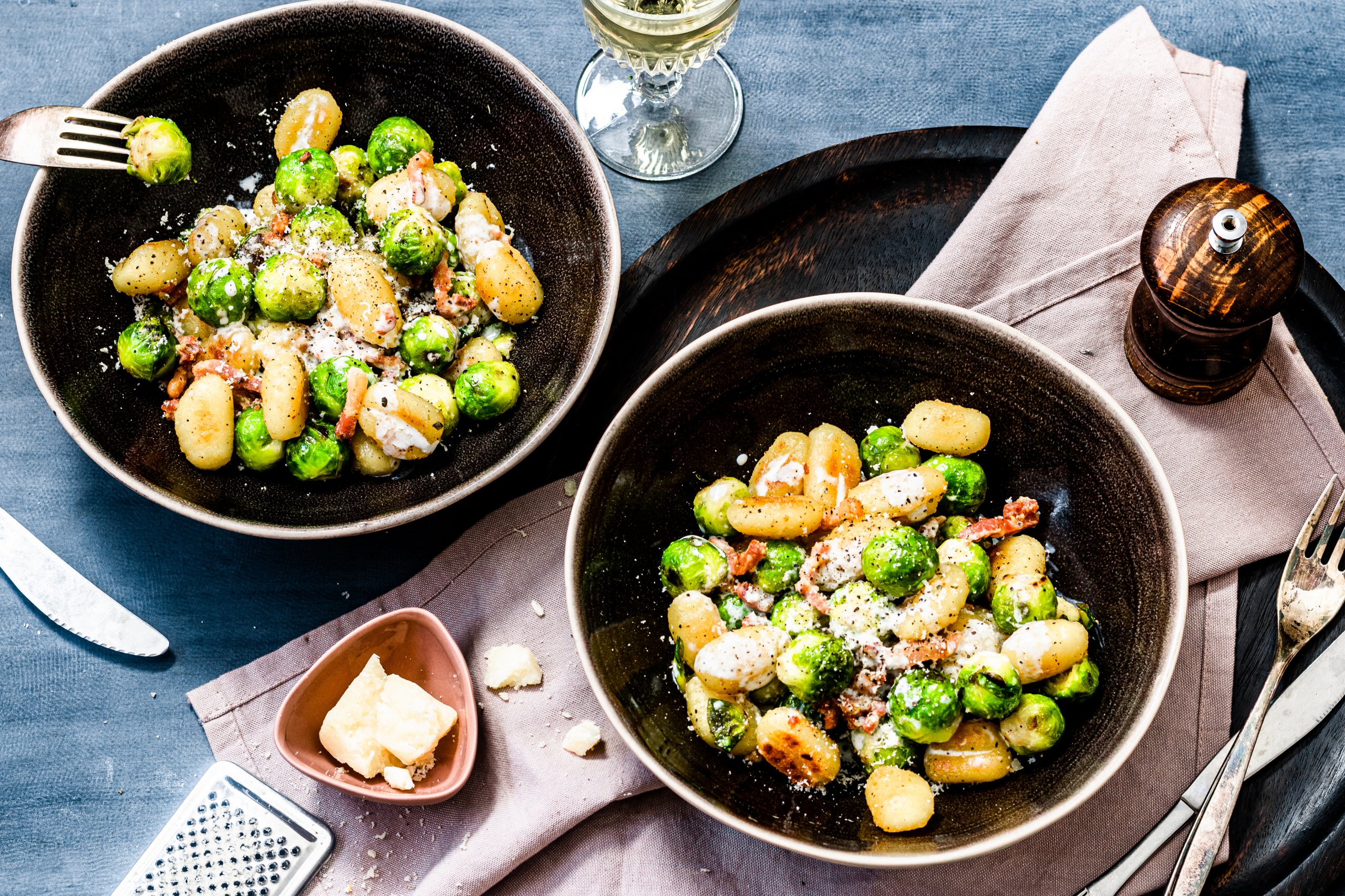 Gnocchi met spruitjes