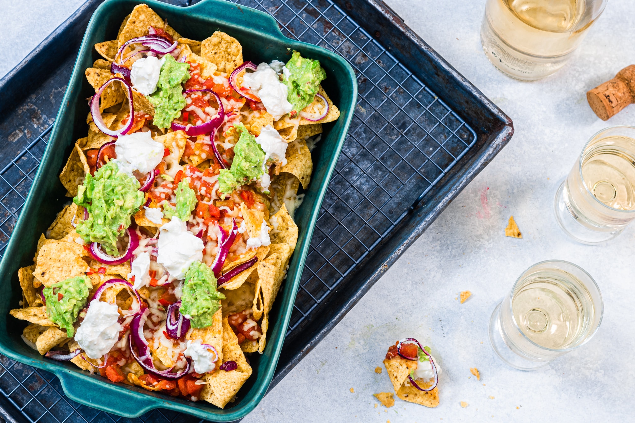 Nacho ovenschotel met zelfgemaakte guacamole