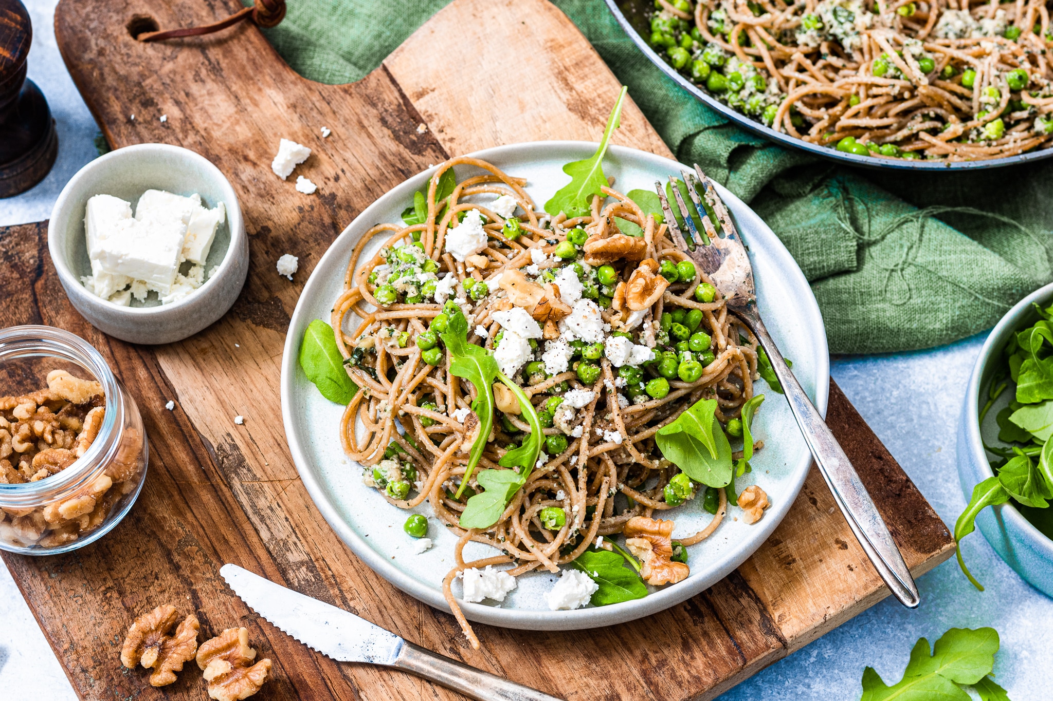 Pasta met muntpesto