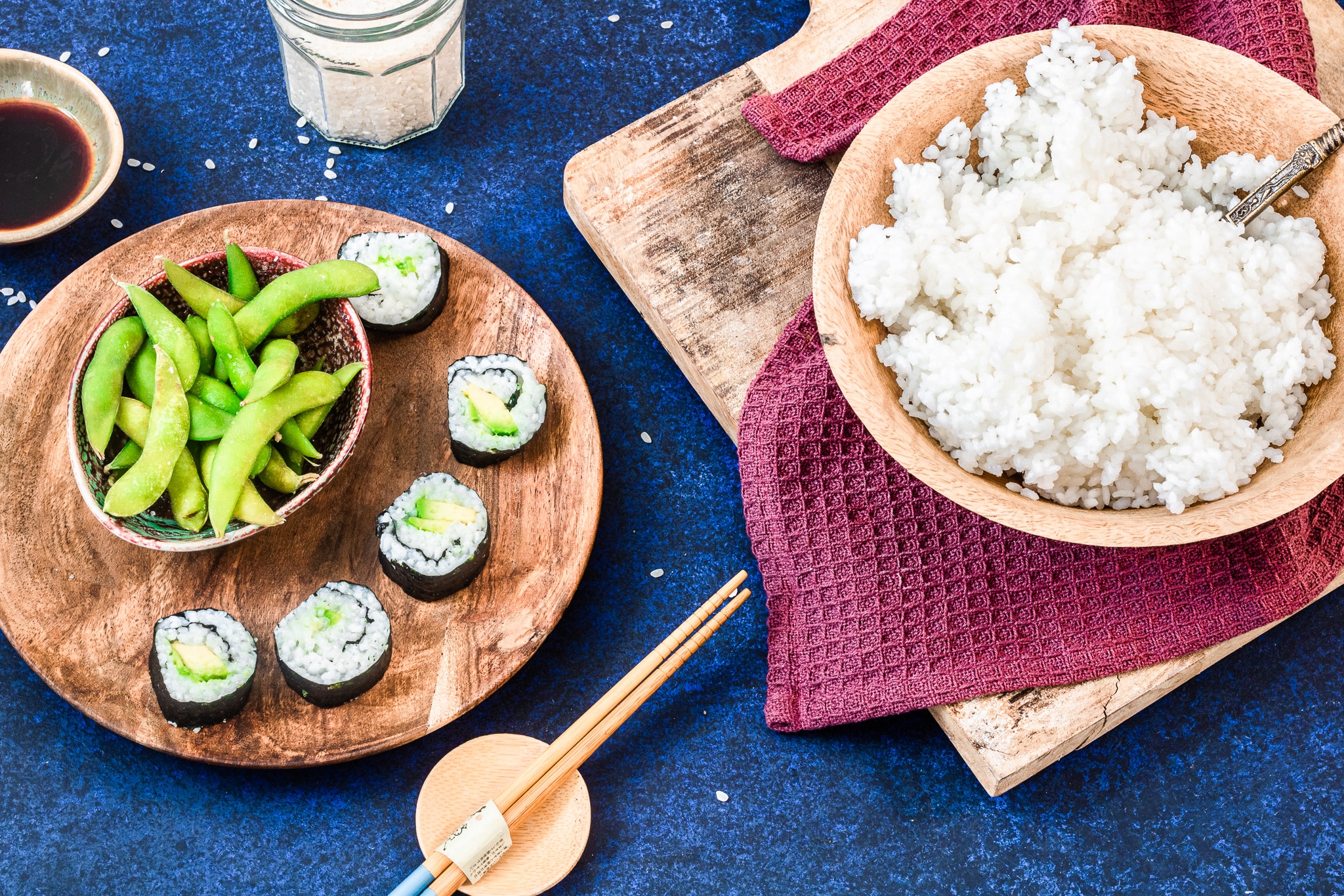 Sushirijst uit de stoomoven