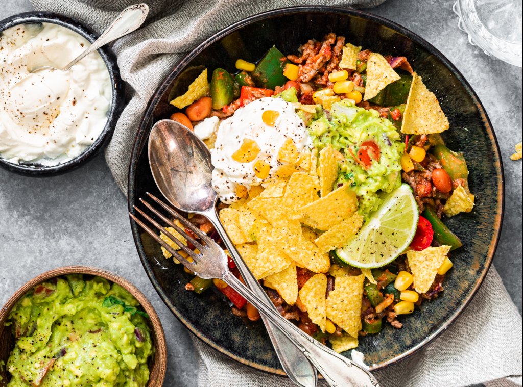 Chili con carne met guacamole