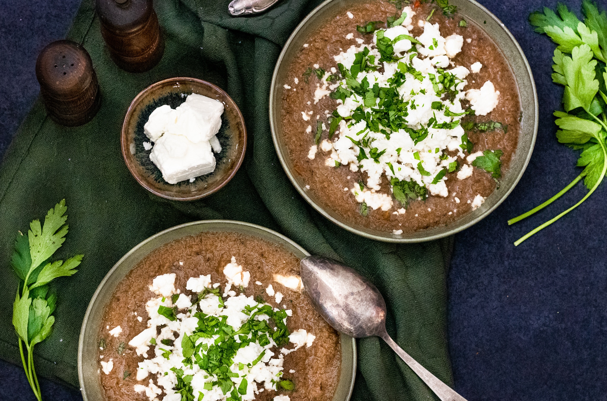 Auberginesoep met feta