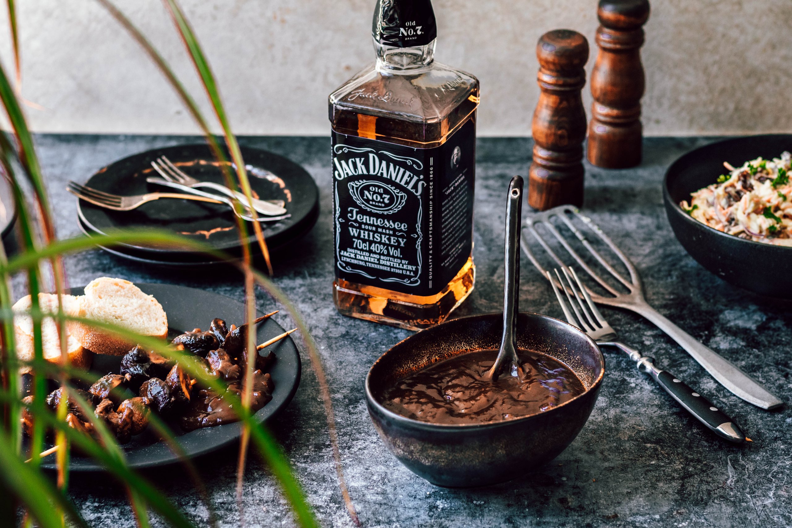 Barbecuesaus met Jack Daniels